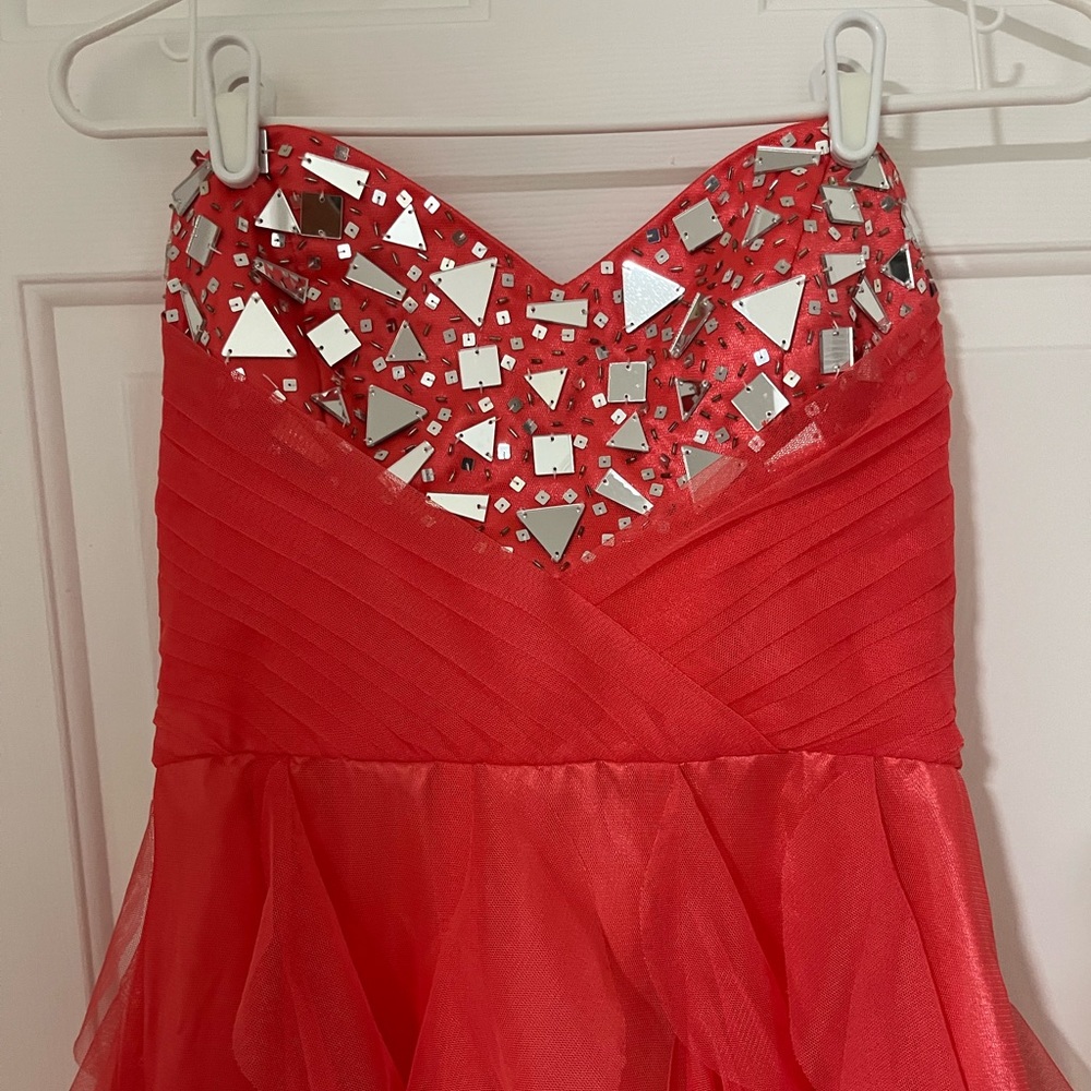 Salmon Homecoming Dress